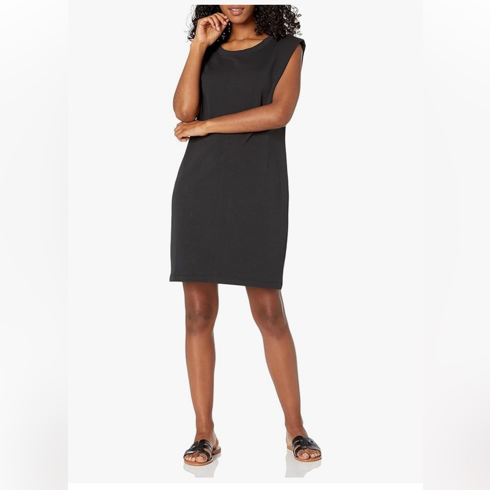 The Drop Mariana Power Shoulder Mini Dress